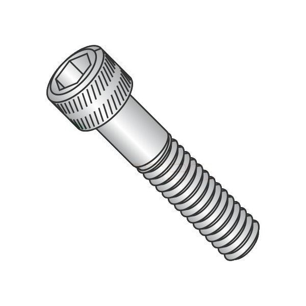 Newport Fasteners #6-32 Socket Head Cap Screw, Plain Stainless Steel, 3/8 in Length, 1000 PK 372688 - main